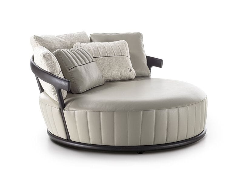 Loveseat кожаный диван Vittoria Frigerio ежевика ARCH-00151380 - Вид №1