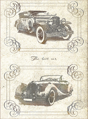 01291 Декупажная карта 21 x 29.7 см "Винтажная роскошь" Чип-Арт 