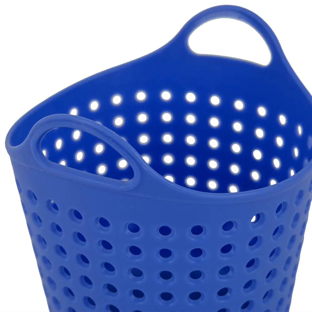 Корзинка для мелочей 11x10x8.5 см пластик цвет синий BEROSSI Soft STLM-2155835 - Вид №3