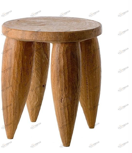 Pols Potten Низкий деревянный табурет  500-030-002 