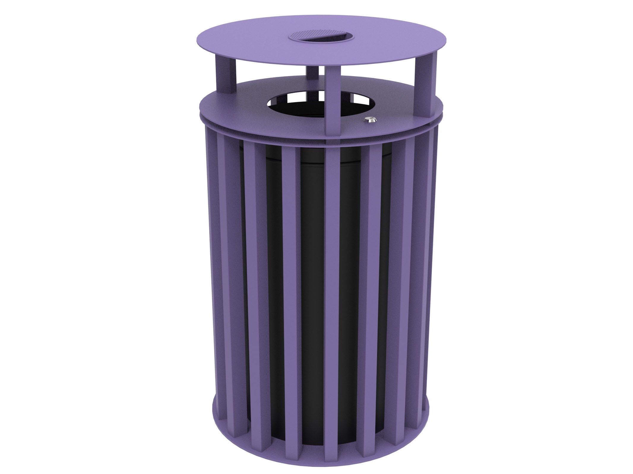 Оцинкованная стальная корзина для мусора с пепельницей Lazzari Динамо ARCH-00058102 - Вид №23