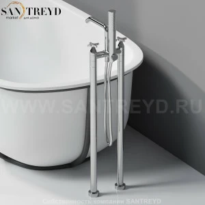 Напольный смеситель AMEM325S MEMORY для ванны хромированный