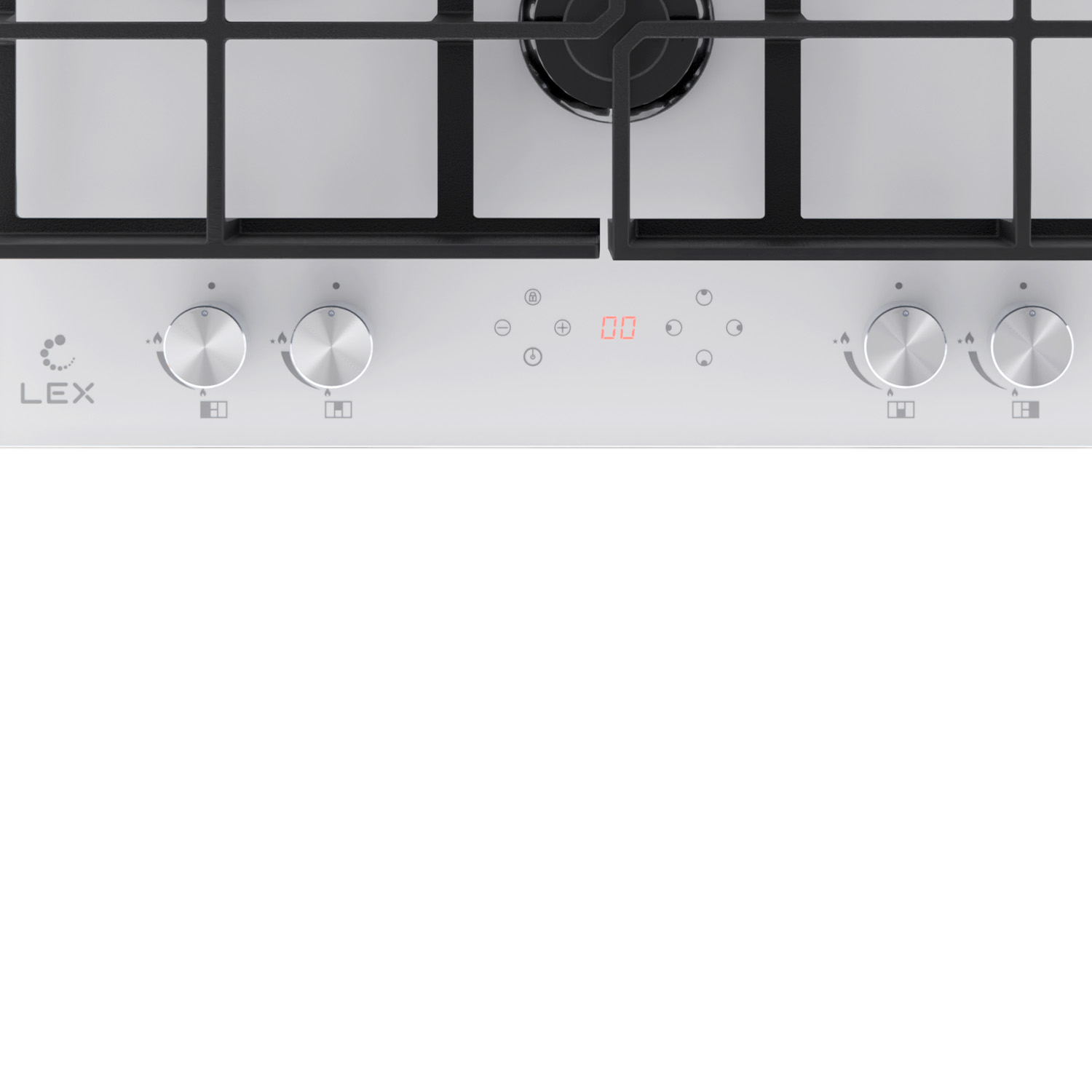 9101421 Газовая варочная поверхность LEX GVG 644 T WH STDN-0053403 - Вид №7