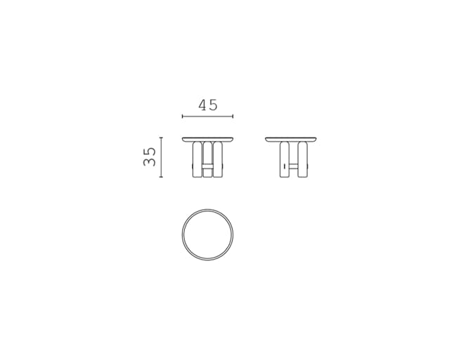 Круглый мраморный журнальный столик CPRN HOMOOD Shapes 2025 ARCH-00142802 - Вид №1