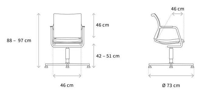 Спицевое вращающееся кресло Wagner ErgoMedic ARCH-00006994 - Вид №3