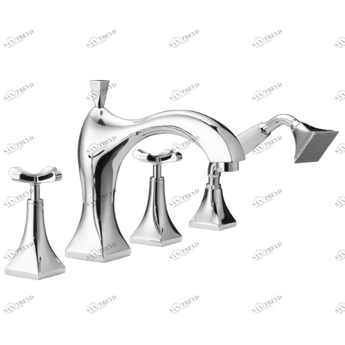 43007 Группа у ванны, четыре отверстия EFFEPI RUBINETTERIE Chic7cento 