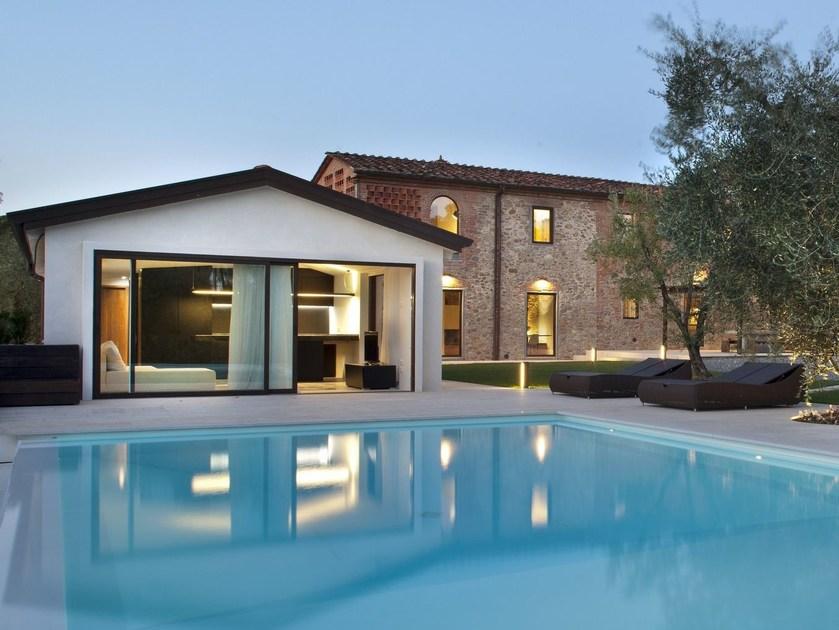 PALLADIO Подъемно-раздвижная дверь из стали Corten ™ sun-id-1486151 - Вид №1