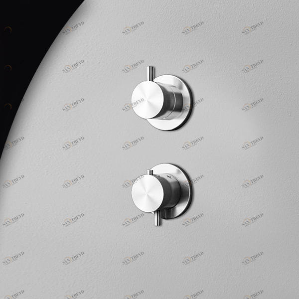 Термостат для душа сталь глянцевая Hiro Radomonte HIR93L