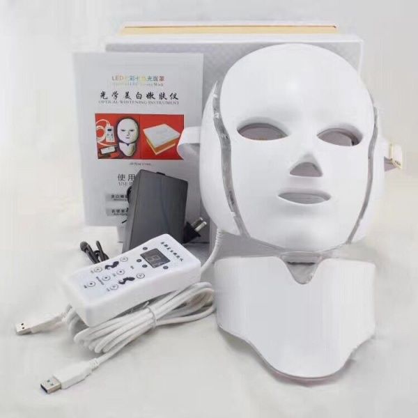 36710 Светодиодная LED маска с функцией микротоков и накладкой для шеи Beauty Star  - Вид №2