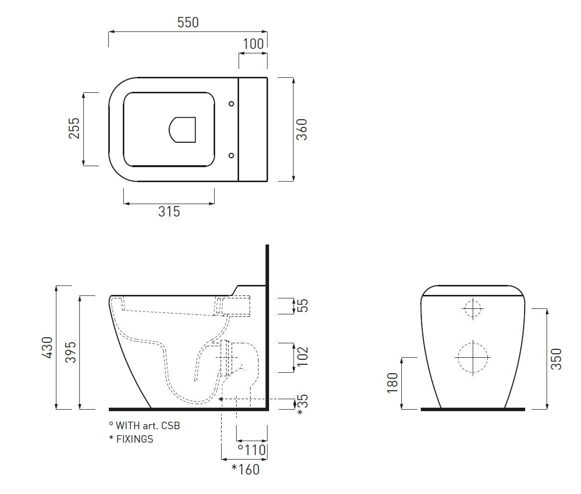 Керамический туалет Ceramica Cielo SHUI ARCH-00124795 - Вид №2