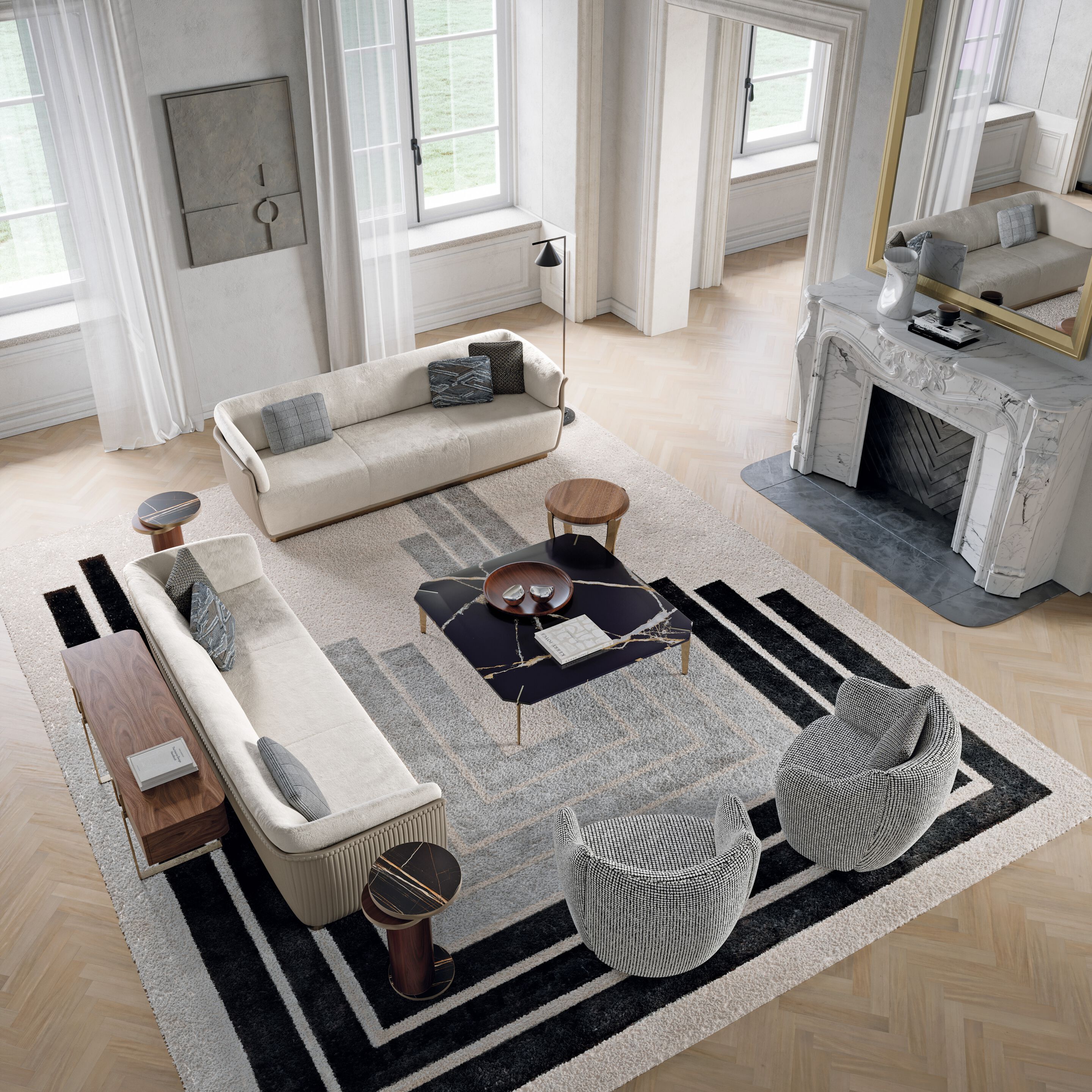 Высокий стол из металла и дерева Capital Collection Aristo ARCH-00060331 - Вид №2