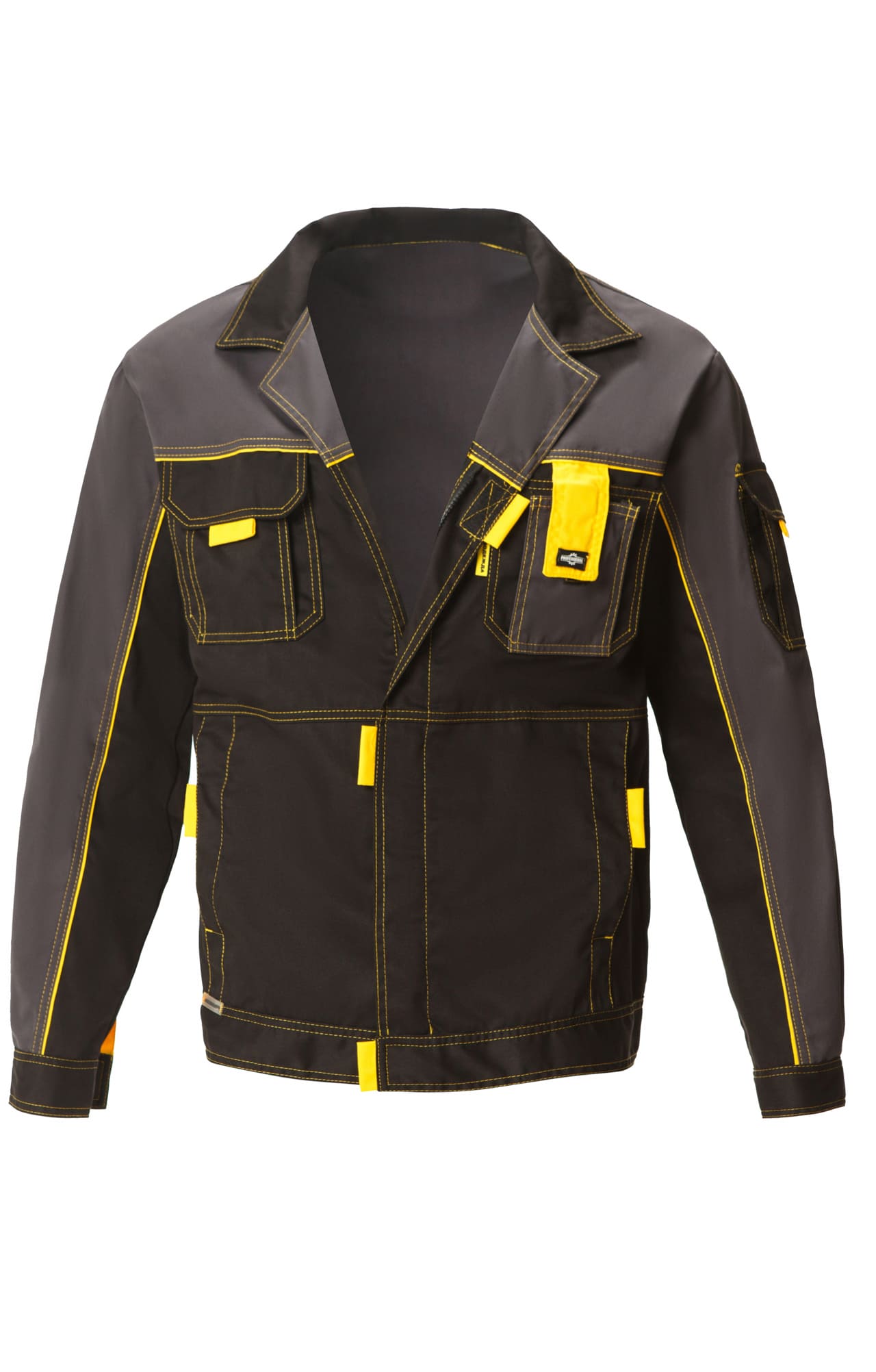 4956830 Костюм "Профессионал-2" черный-графит-желтый GENESIS  Летняя спецодежда  размер 52-54/182-188  - Вид №3