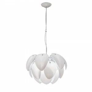 Люстра подвесная со стеклянными плафонами артишок Frezia Light 117645 FREZIA LIGHT ДИЗАЙНЕРСКИЕ, ФЛОРИСТИКА 00-3953623 Белый