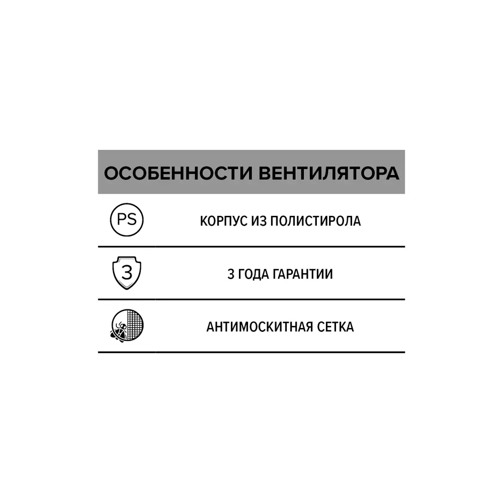 Вентилятор осевой вытяжной Auramax D125 мм 36 дБ 120 м3/ч с сеткой цвет белый STLM-2133395 - Вид №7