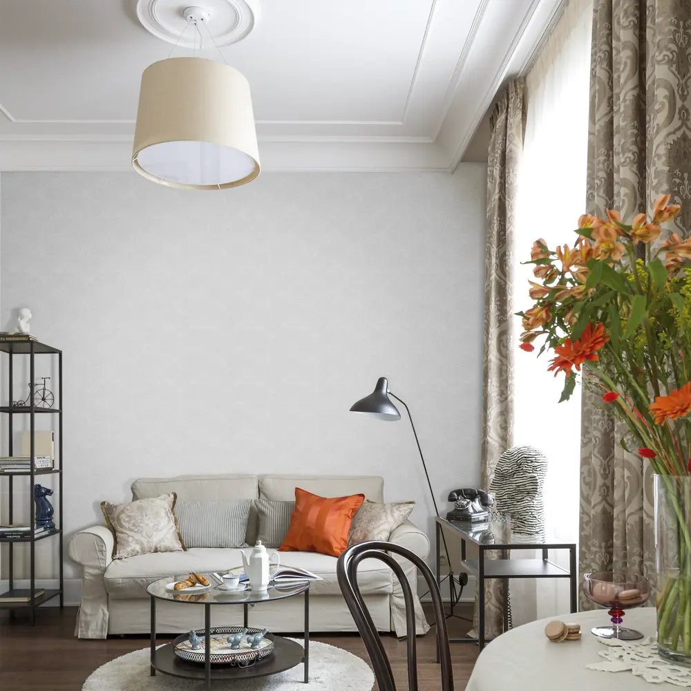 Обои флизелиновые Erismann Vlies line белые 1.06 м 3546-60 VLIES LINE EXCLUSIVE LEROY STLM-2053633 - Вид №2