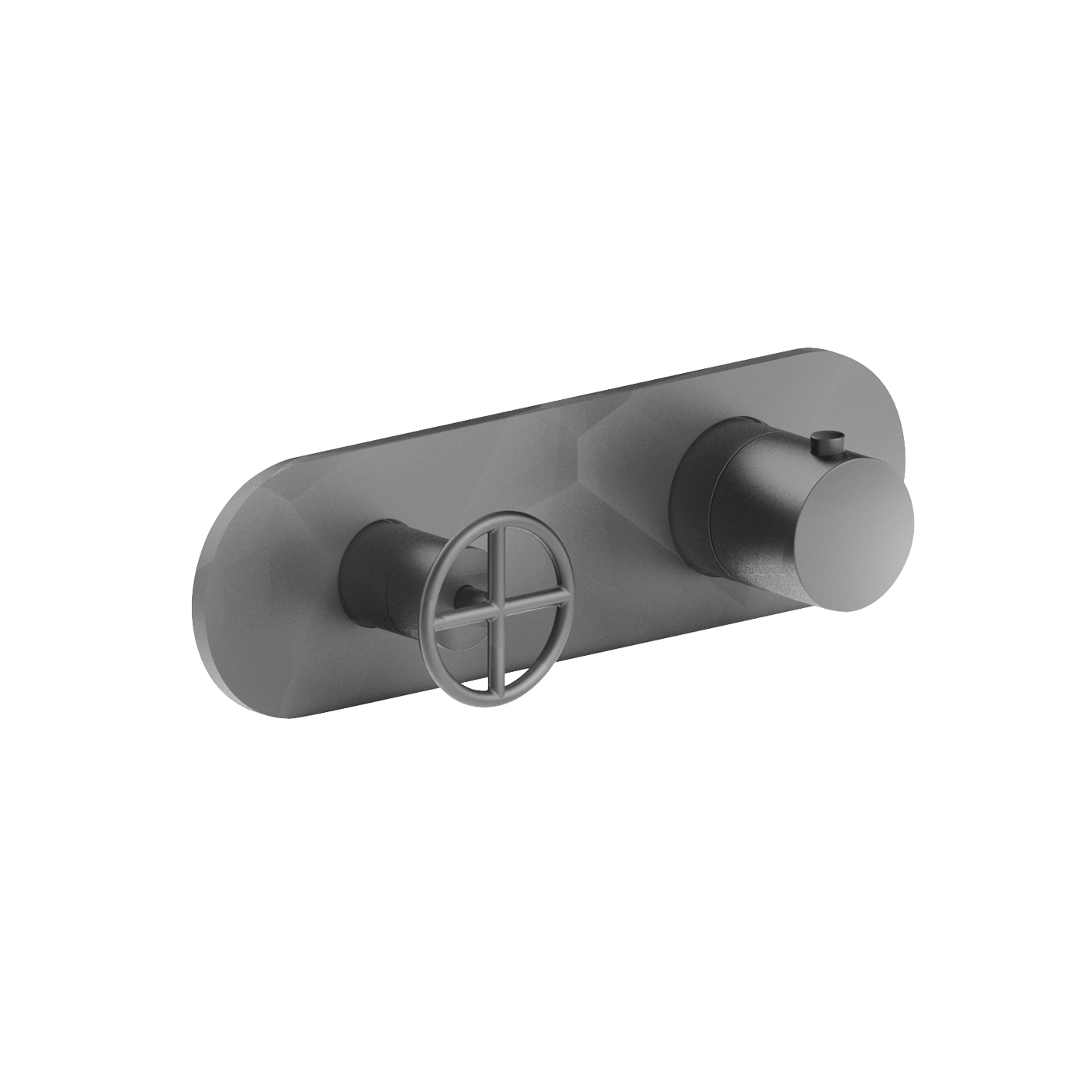 P331B+D331A  Термостатический встраиваемый смеситель для душа, 3/4''1 выпуск 1/2'' ручки впуски 3/4'' только для горизонтальной установки Fantini Rubinetti FONTANE BIANCHE 