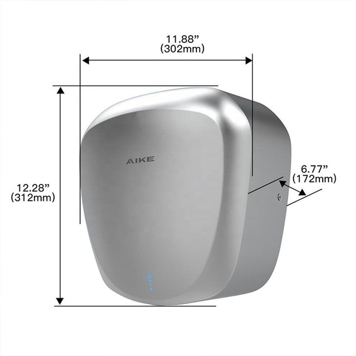 Сушилка для рук из нержавеющей стали AIKE AK2900_396  - Вид №6