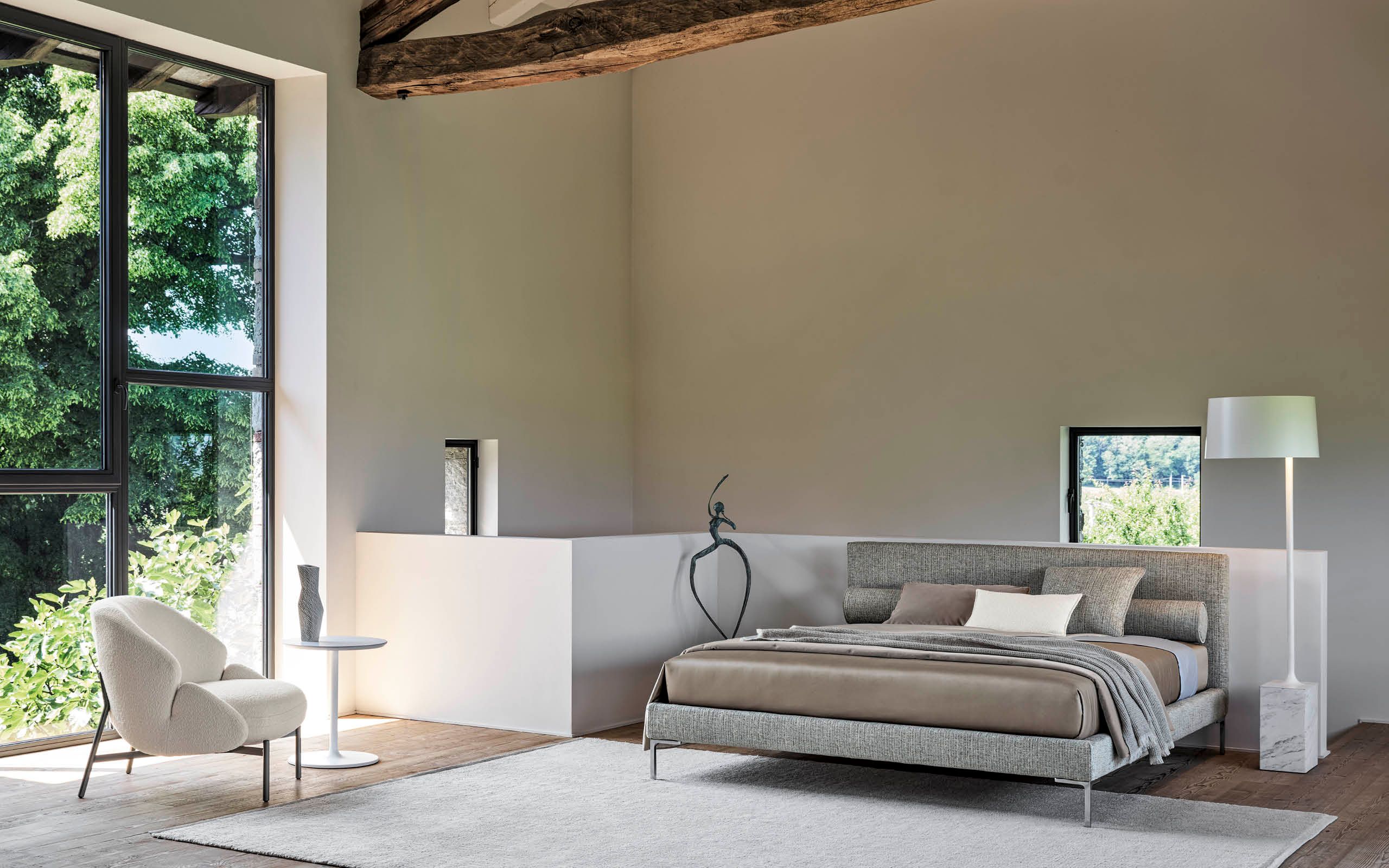 Двуспальная кровать с мягким изголовьем Twils ARCH-00091103 - Вид №7