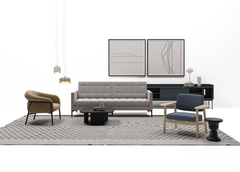 Grado Design Кресло с подлокотниками из дерева и ткани  Wid-ch-lg  - Вид №4