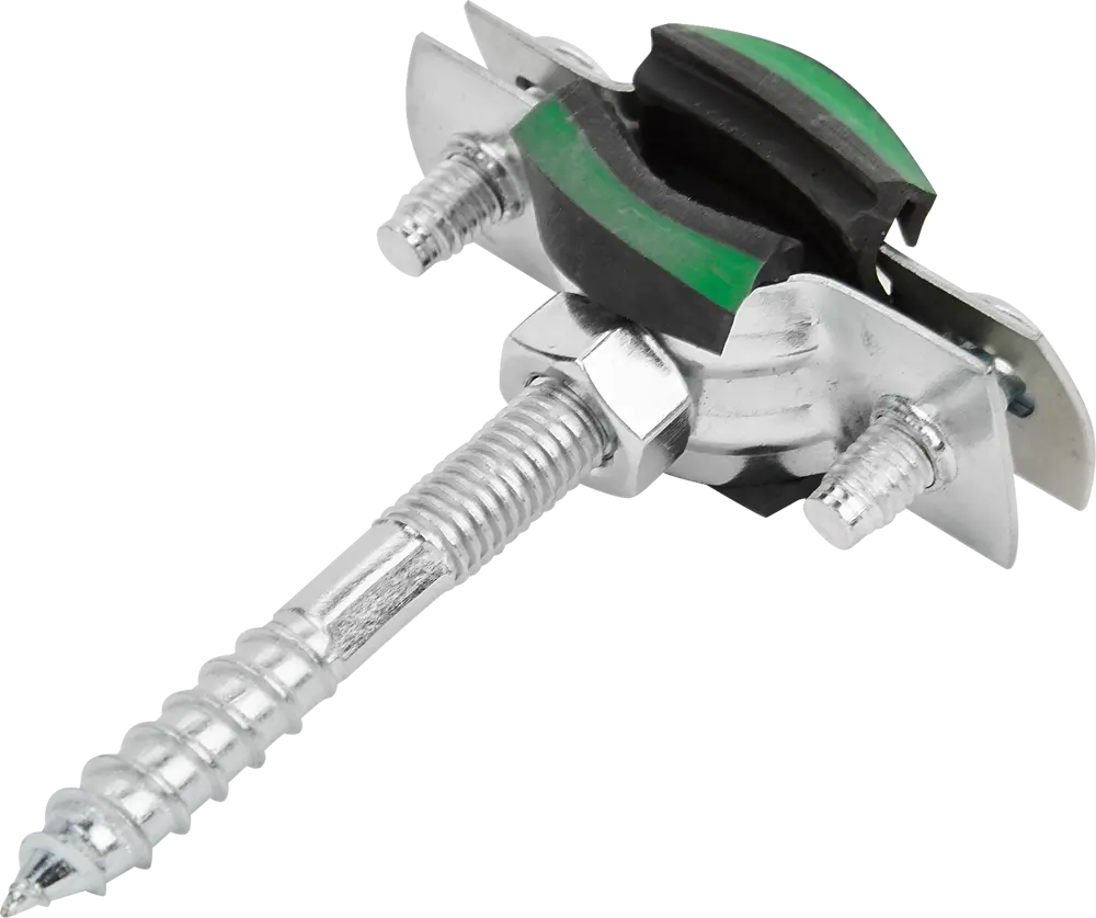 Хомут MAYER для труб ø16-19 мм со шпилькой и антивибрационным уплотнением 84858775