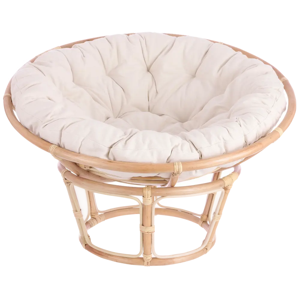 Садовое кресло круглое Barbados ø101.5 см ротанг светло-коричневый Santreyd Mica outdoor furniture and decoration STLM-2168886