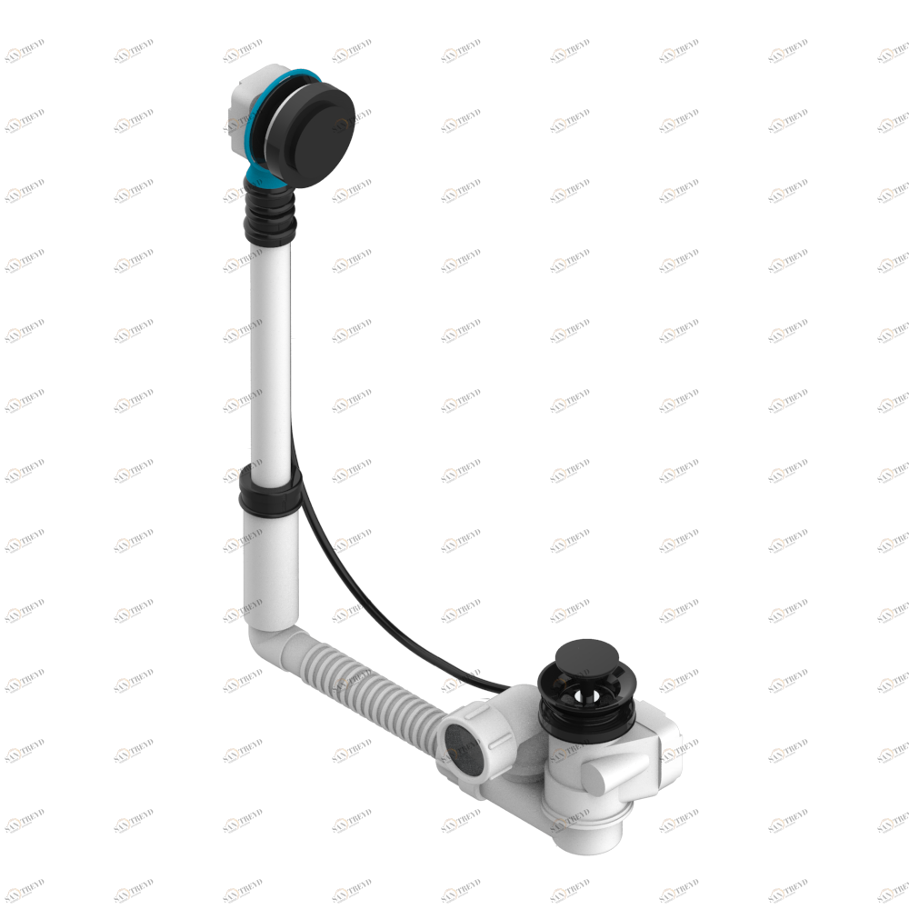 U2D-302 Перелив GEBERIT для ванны. Регулируемая высота : от 165 мм до 390 мм регулируемый вынос: от 110мм до 230мм - европейская модель - выпуск Ø 40 мм поставляется со стильный ручкой управления Thg-paris Infini с белым фарфором Покрытие PVD бронза U2D-302 CAT.F