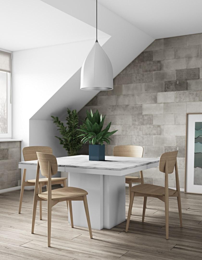 TemaHome Квадратный мраморный обеденный стол sun-id-1466114 - Вид №3