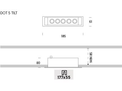 Регулируемый светодиодный прожектор In Stock Onok ARCH-00080772 - Вид №2