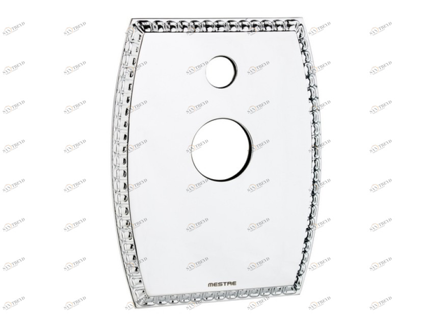 046199.000.62 Комплект отделки для душевой системы Monolever с переключателем на 2 стороны Сатин никель Mestre 