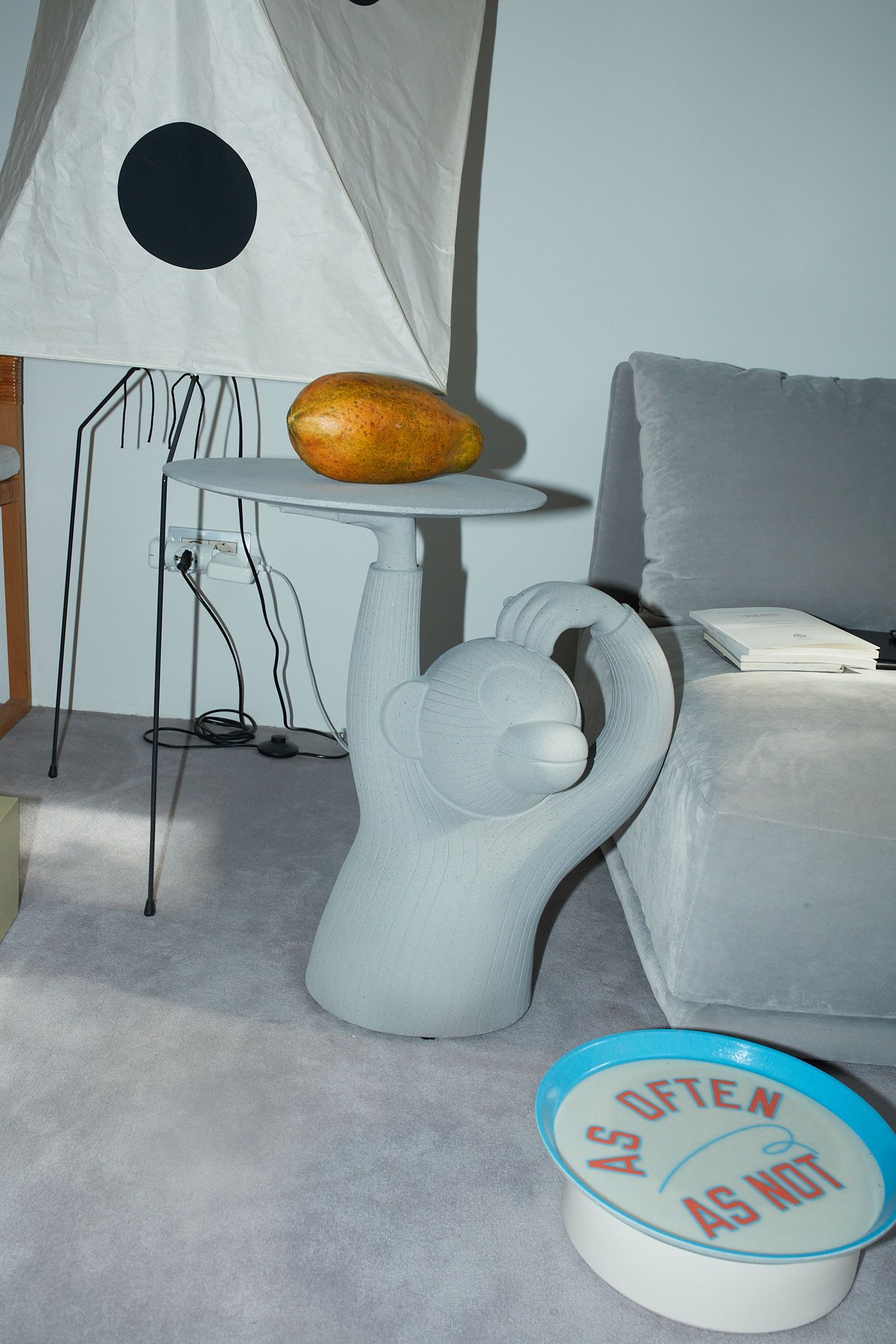 Бетонный круглый низкий журнальный столик BD Barcelona MONKEY ARCH-00134648 - Вид №22