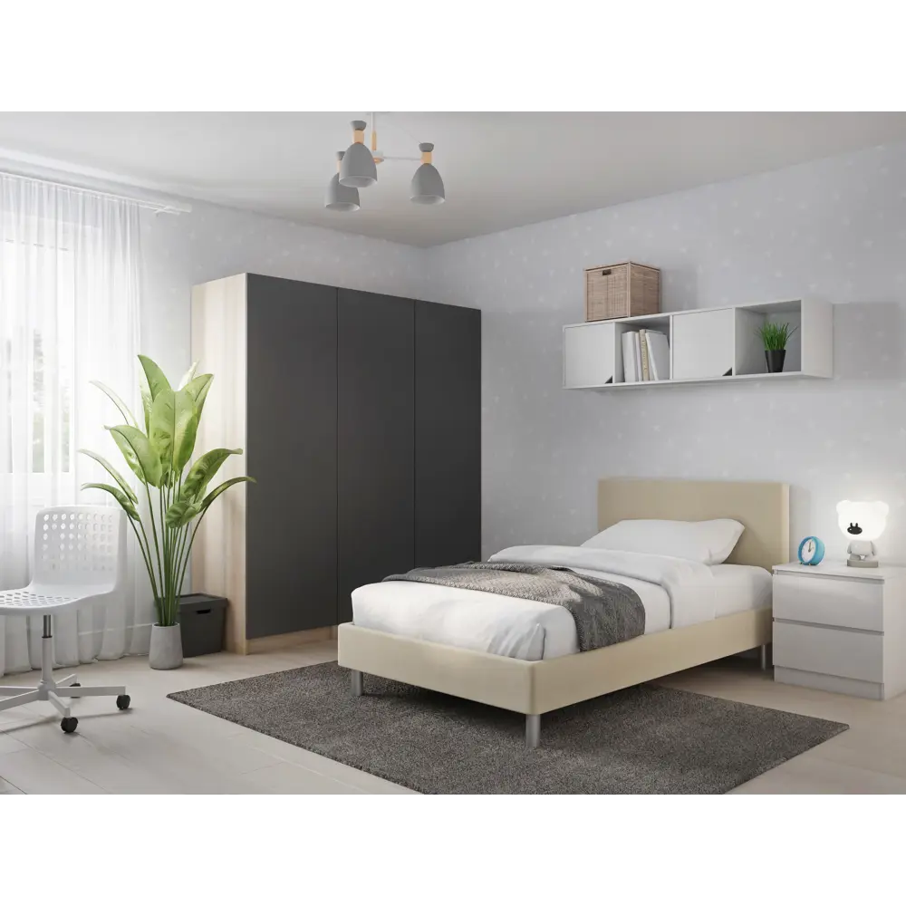 Дверь Лион 39.6x193.8x1.8 см ДСП цвет серый Santreyd STLM-2124456 - Вид №7