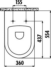 MO320-00CB00E-0000 MOON Унитаз подвесной с биде Creavit Moon  - Вид №3