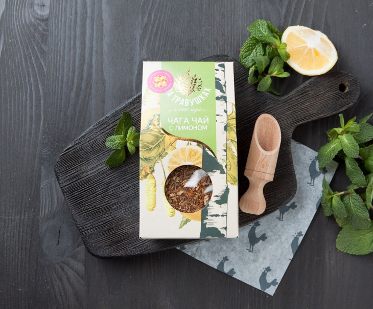 8486 Напиток чайный Чага чай с лимоном Вкусляндия 