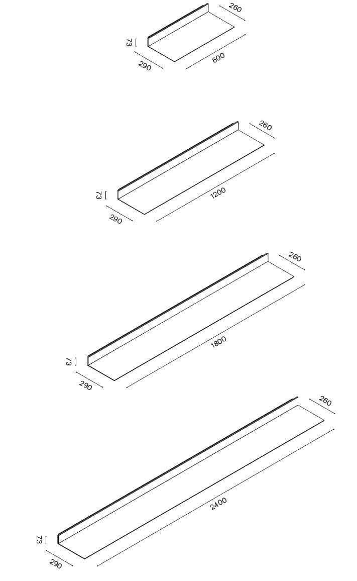 Металлическая полка со встроенным освещением XILIA OUTSTANDING ARCH-00105797 - Вид №6