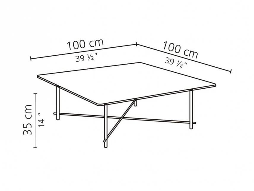 Мраморный низкий квадратный журнальный столик Casamilano SHANGHAI ARCH-00130356 - Вид №2