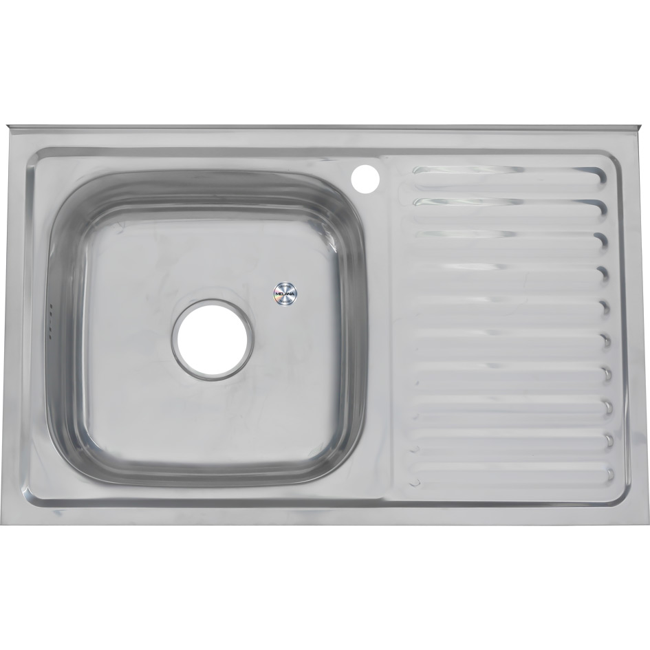 Мойка 8050 L MELANA 0,6/160 накладная прямоугольная с сифоном (014 t L*10) 014 t L (*10) - Вид №1