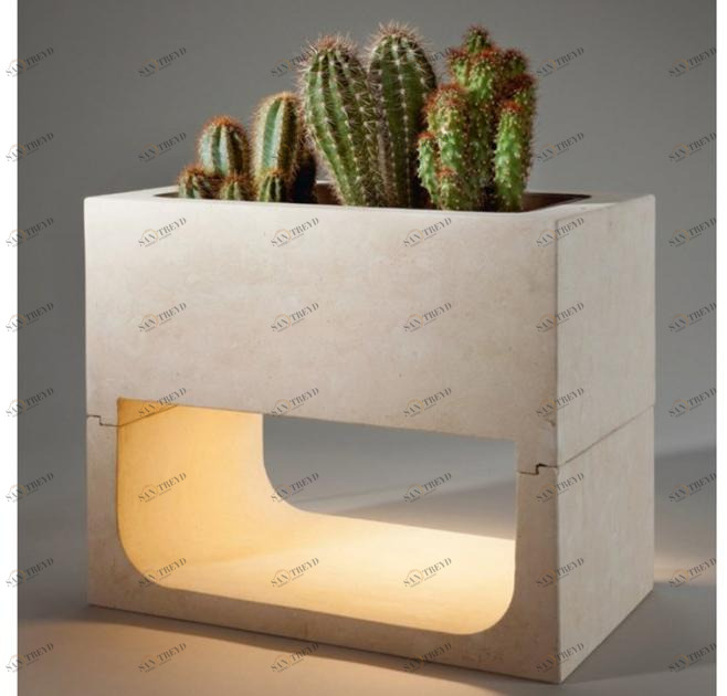 PIMAR Настольная лампа / ваза из камня Лечче  Ca52 