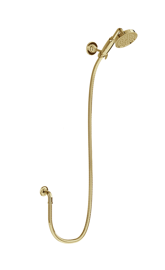 Burlington Riviera Фиксированный шланг и спрей для рук Riviera Хром RIV20 CHR  - Вид №1