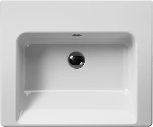 8683111 Подвесная раковина настенная овальная GSI ceramica Norm белая