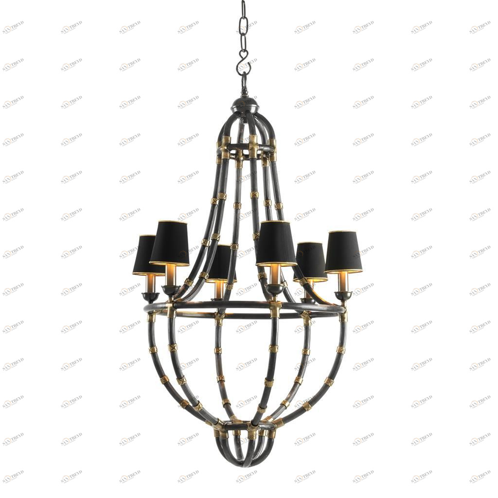 Люстра Moreaux L от Eichholtz бронза 110227 EICHHOLTZ ДИЗАЙНЕРСКИЕ, EICHHOLTZ 061605 Бронза 