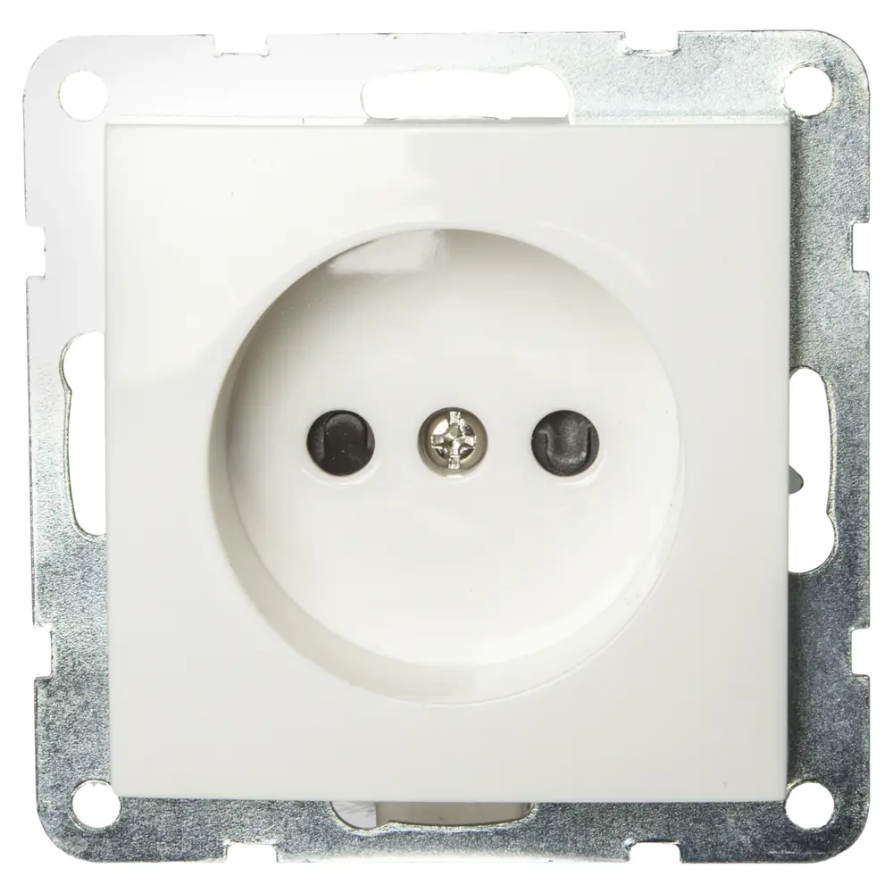 РозеткаLK Studio LK60 без заземления, защитные шторки, цвет белый STLM-2075066