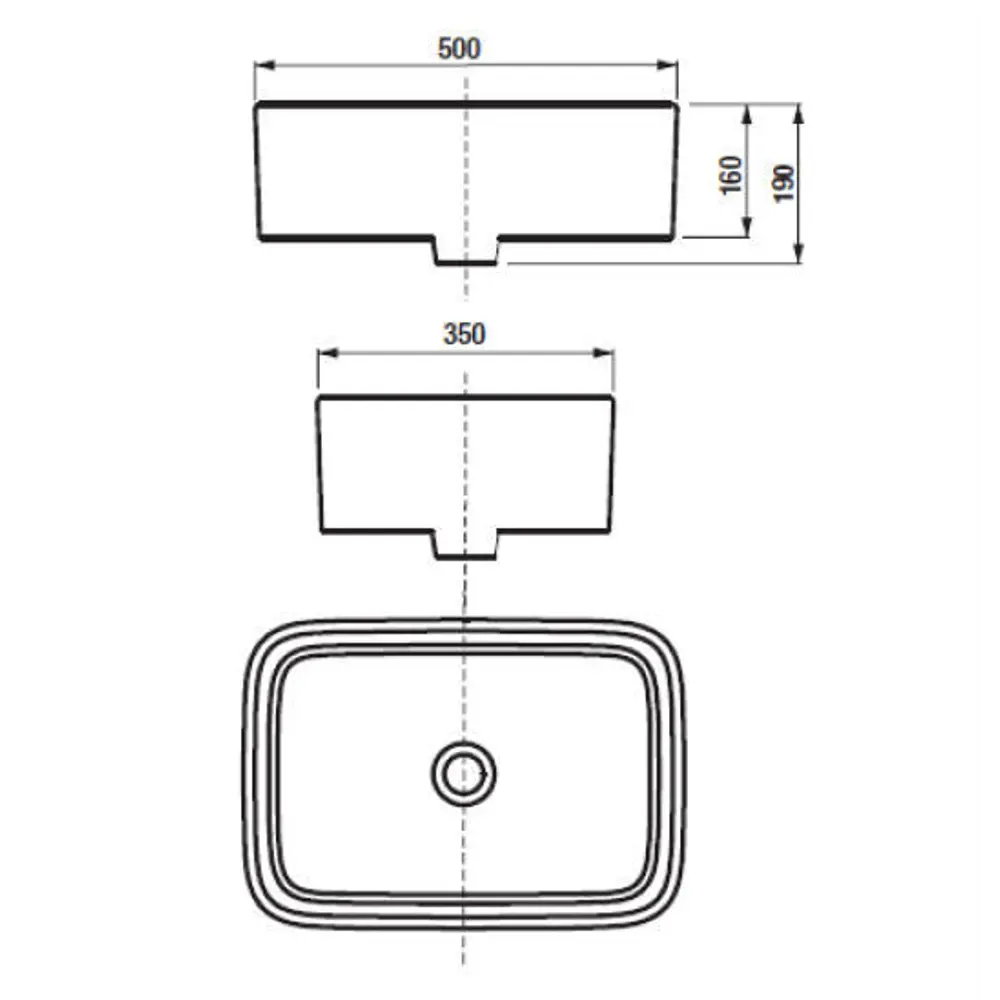 Roca Mila — фарфоровая раковина для столешницы с глубокой чашей 85121293 STLM-0059078 - Вид №4