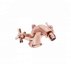 Gentry Home Смеситель для раковины на 3 отверстия Chopin Metal Розовое золото GH101810