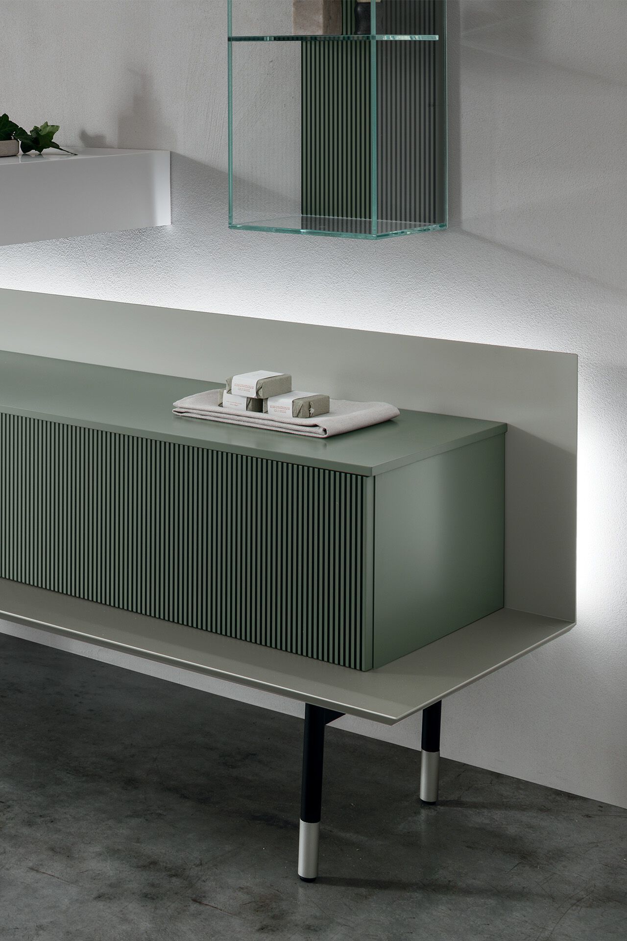 Шкаф для умывальника с выдвижными ящиками ARCOM Pollock текстуры ARCH-00074399 - Вид №2