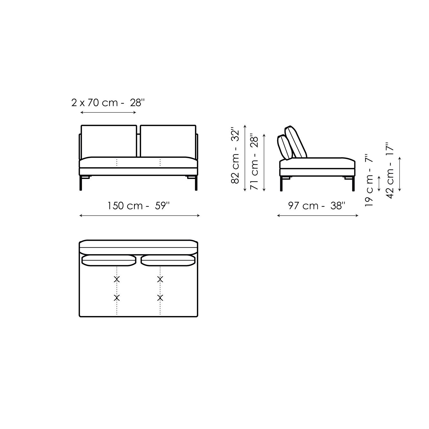 Ткань диван BONALDO ALIANTE ARCH-00100553 - Вид №4