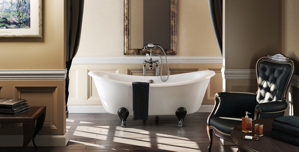 Ванна акриловая Bateau двусторонняя с ножками L2B Bateau Burlington T10F, L2B - Вид №1