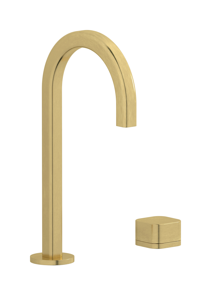 Смеситель для раковины на 2 отверстия WE ARE IB eo394on_3 Natural Brass Elio