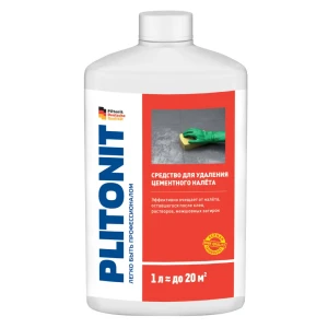 Средство для удаления цементного налета Plitonit 1 л до 20 м²