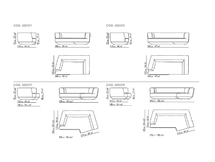 Модульный диван Flexform LOUNGESCAPE ARCH-00060009 - Вид №16