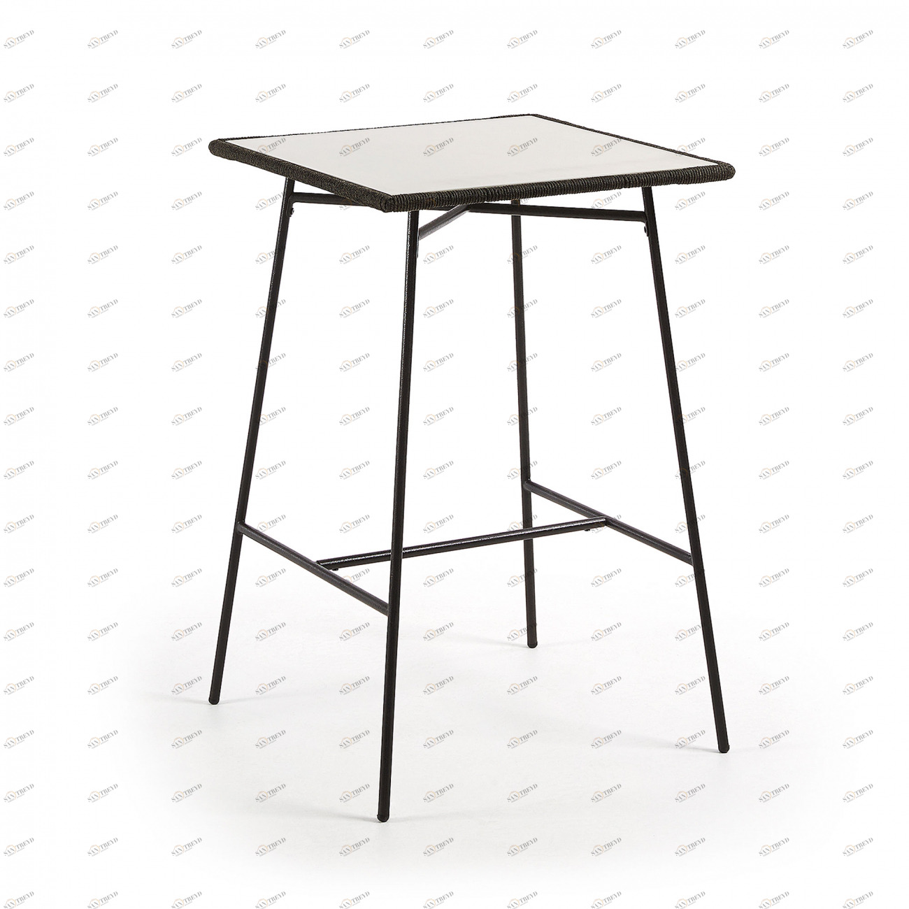 Стол металлический с цементной столешницей 70х70 серый Freeman от La Forma LA FORMA  289010 Серый 